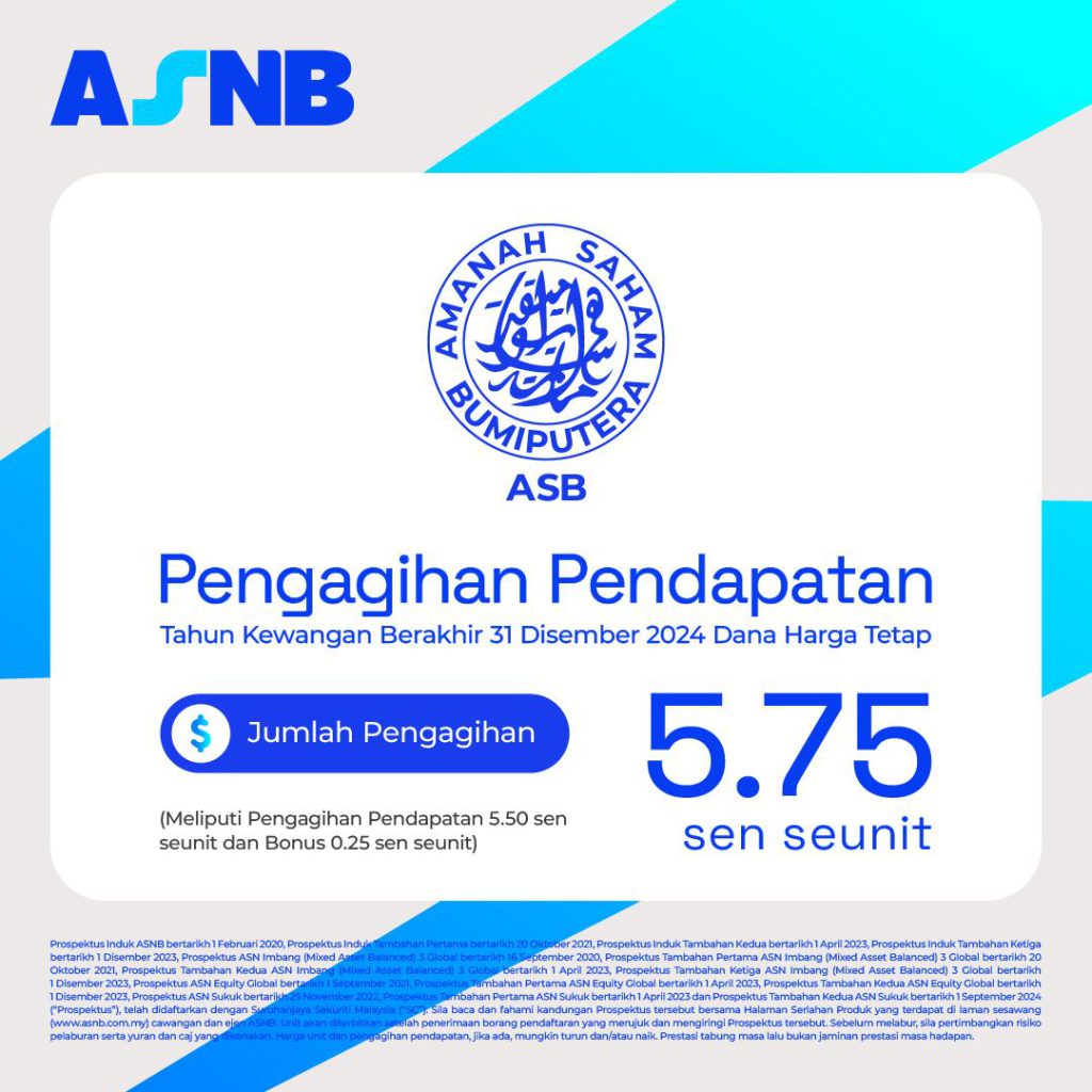 Dividen ASB 5.75 sen seunit, terkukuh dalam 5 tahun – BBC PORTAL